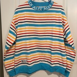 ALDI Women's Striped Sweatshirt - Multicolor